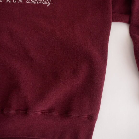 Vintage Image Wear Maroon Embroidered Mom Texas A&M University Crew Sweater L - Picture 6 of 11